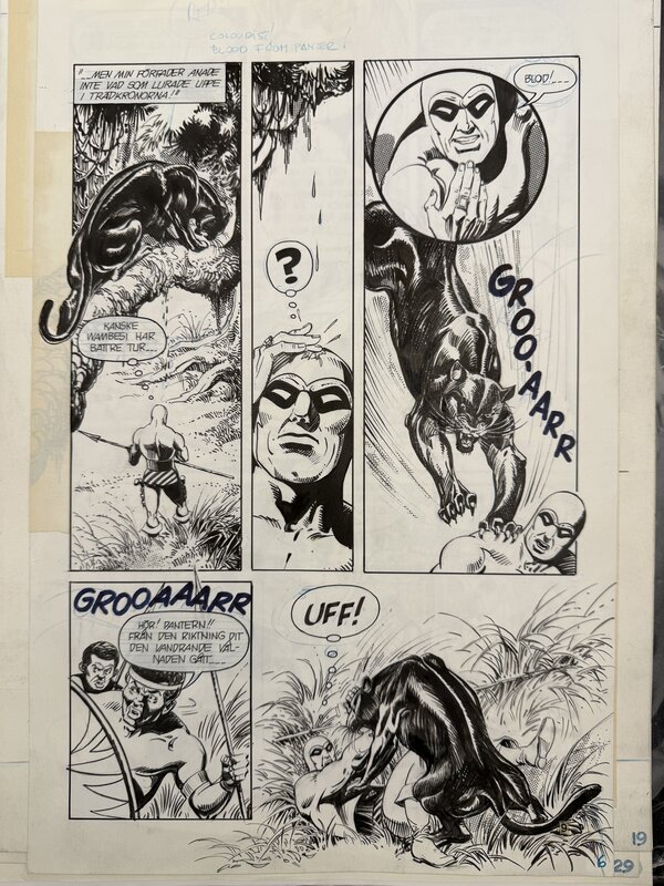 César Spadari, Phantom vs The Panther - Comic Strip