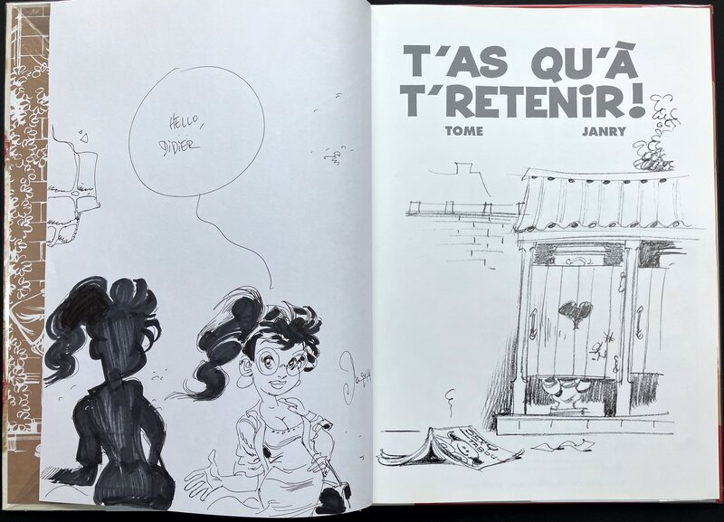 En vente - Dan Verlinden, Janry, Tome, Dan : Le petit Spirou tome 8 édition limitée Khani, dédicace - Dédicace
