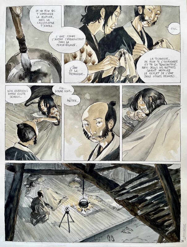 L’encre du passé par Maël - Planche originale
