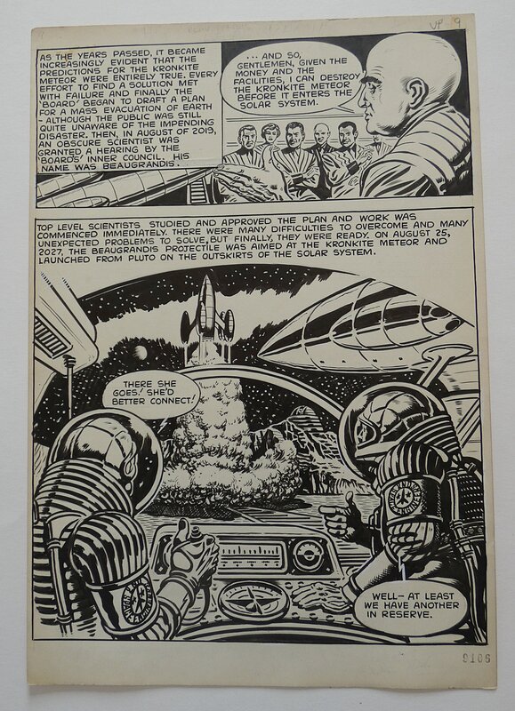 Ron Turner, Rick Random 1957 -  The riddle of the vanishing people - Comic Strip