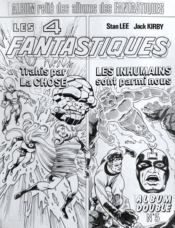 Jean-Yves Mitton - Les 4 Fantastiques - Album double #5 - planche originale - comic art - Planche originale