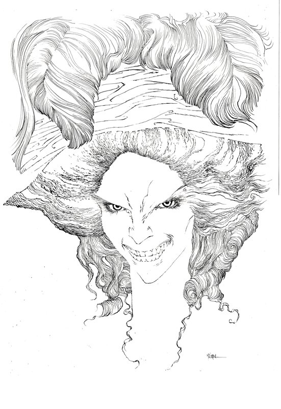 For sale - Vampire 1 by Bruno Maïorana - Original Illustration