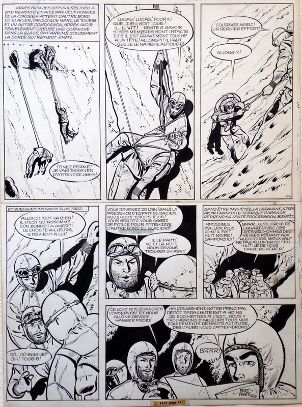 Marc Dacier par Eddy Paape, Jean-Michel Charlier - Planche originale