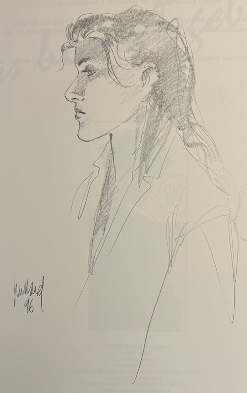 Dédicace de Juillard dans le Cahier Bleu - Dédicace