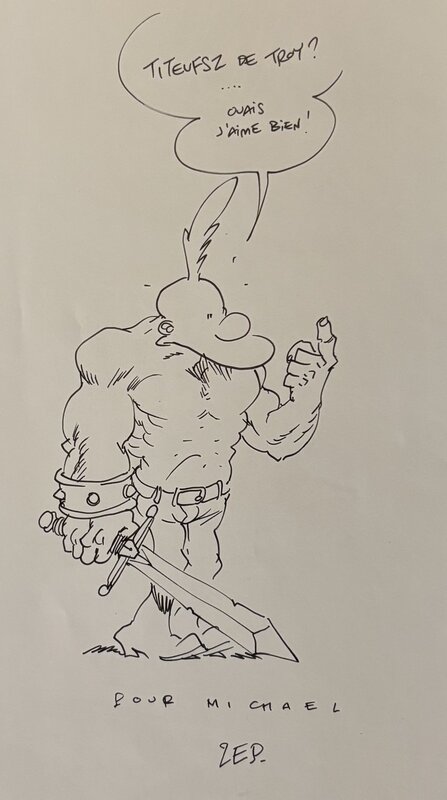 Dédicace de Zep - Hommage à Lanfeust - Sketch Dédicace de Zep - Hommage à Lanfeust - Sketch