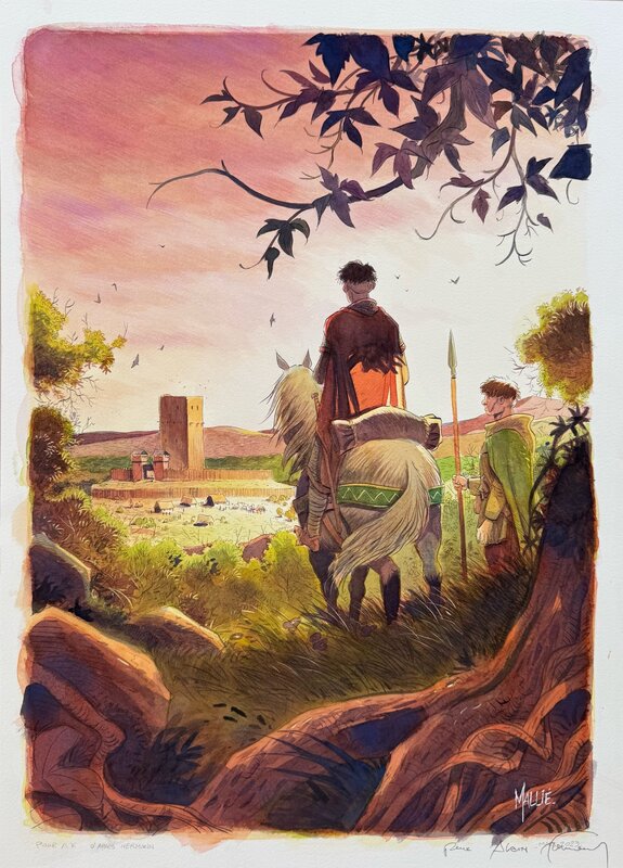 Vincent Mallié, Hermann, Mallié - Hommage à Bois Maury d’Hermann - Alda - Illustration originale