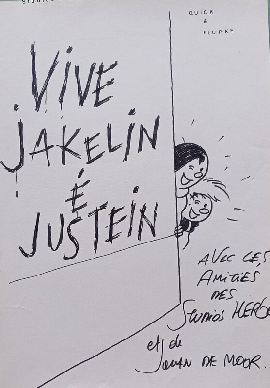 Quick et Flupke. by Johan De Moor - Sketch