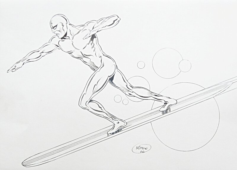 Silver Surfer by Jean-Yves Mitton - Original Illustration