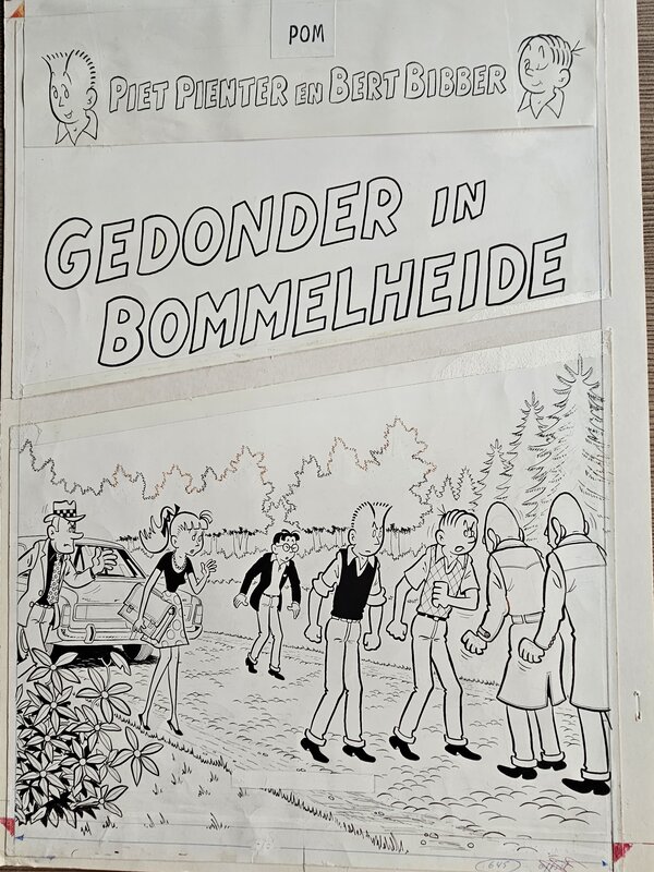 Piet Pienter en Bert Bibber, nr 33 Gedonder in Bommelheide door Pom - Comic Strip