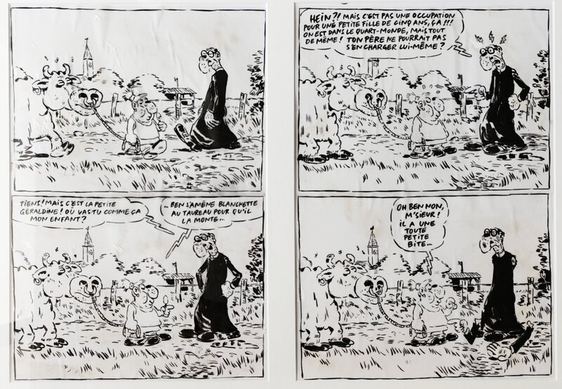 Philippe Vuillemin, Une p'tite fille, une vache et un curé - Comic Strip