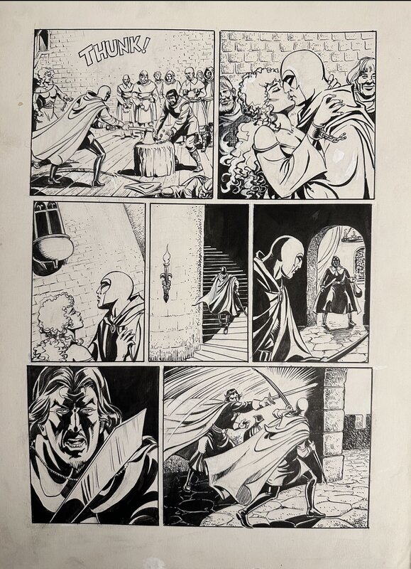 The Phantom kissing par César Spadari - Planche originale