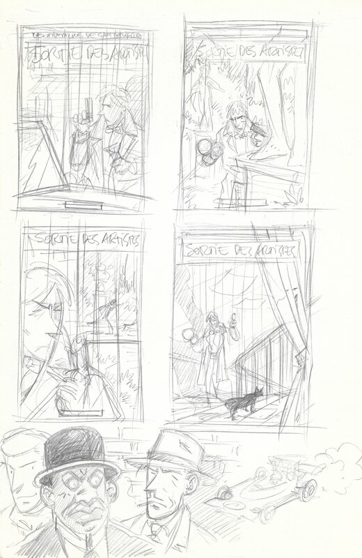 André Taymans, Sam griffith - essais de couverture - Original art