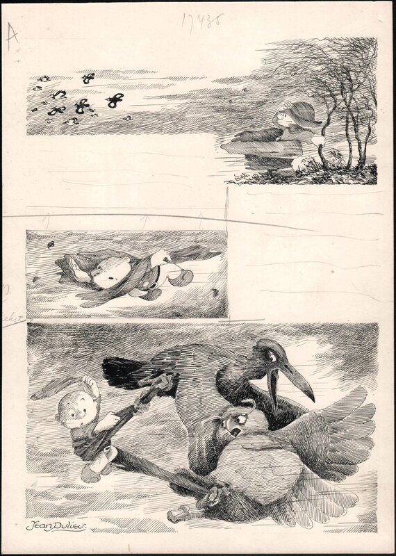 Jean Dulieu, Paulus de Boskabouter- KrisKras 1e jaargang - Illustration originale