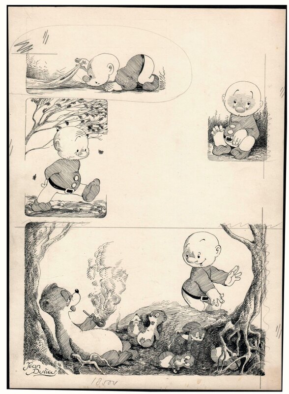 Jean Dulieu, Paulus de Boskabouter- KrisKras 1e jaargang - Original Illustration