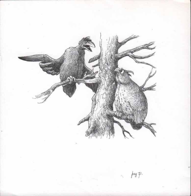Jean Dulieu, Paulus de Boskabouter - Paulus en het Beest van Ploumanàc - Illustration originale