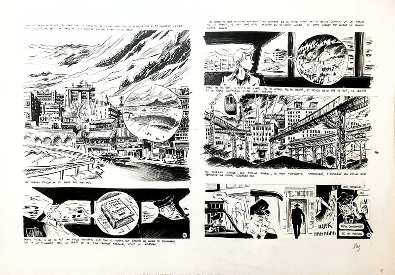 Pierre-Henry Gomont, Slava Tome1 planche 90 et 91. - Planche originale