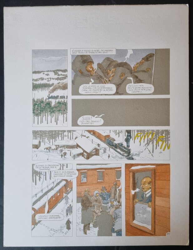 Attilio Micheluzzi, Siberie - mise en couleurs planche 85 - Mise en couleur