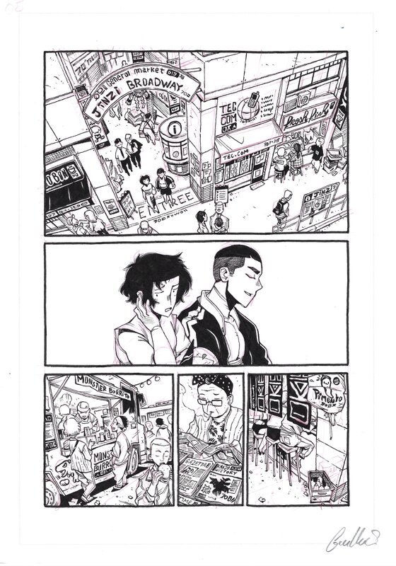 For sale - Guillaume Singelin, Shin ZERO - Planche originale 44 - Comic Strip