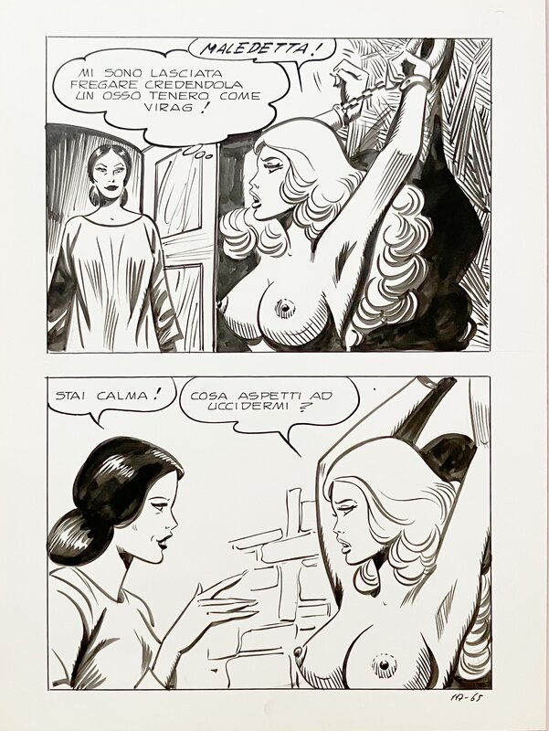 Birago Balzano, Zora la vampira - Planche originale - Planche originale