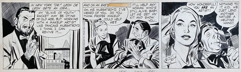 Alex Raymond, Rip Kirby - #3265 - 6 Aout 1956 - Planche originale Alex Raymond, Rip Kirby - #3265 - 6 Aout 1956 - Planche originale