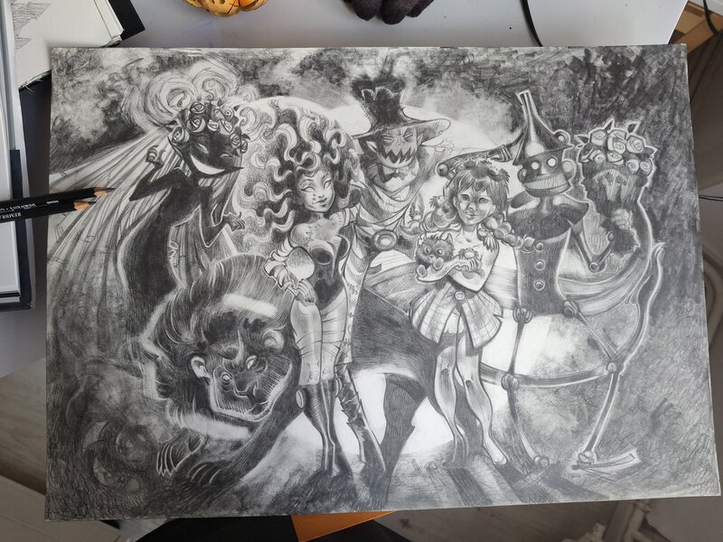 For sale - Monde d'Oz by Ood Serrière - Original Illustration