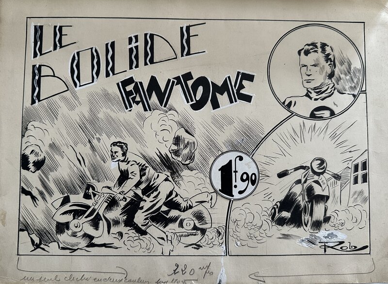 Le Bolide Fantôme par Bob Roc - Couverture originale