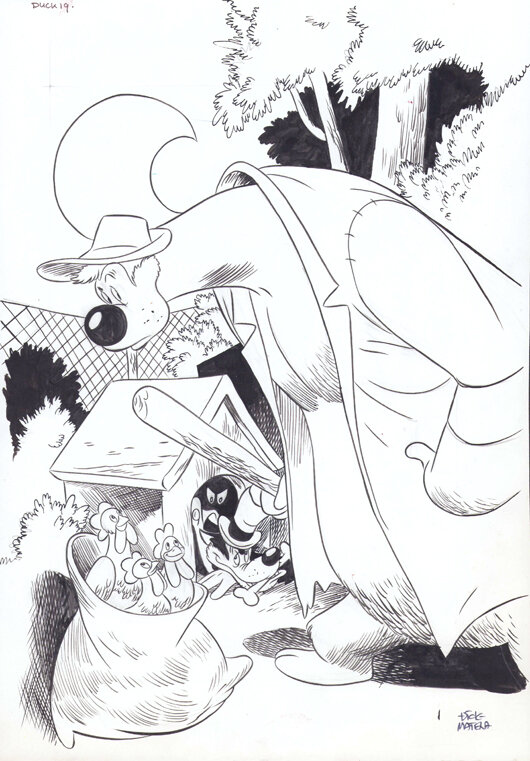 Dick Matena | 1988 | Cover Donald Duck Weekblad 1988 19 - Planche originale