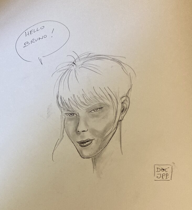 Figure féminine by Jean Paul de Peretti dit Docteur J.J.P - Sketch