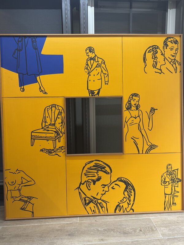 En vente - Floc'h SUPERBE ACRYLIQUE SUR TOILE EXPO PIXI FORMAT GEANT - Illustration originale