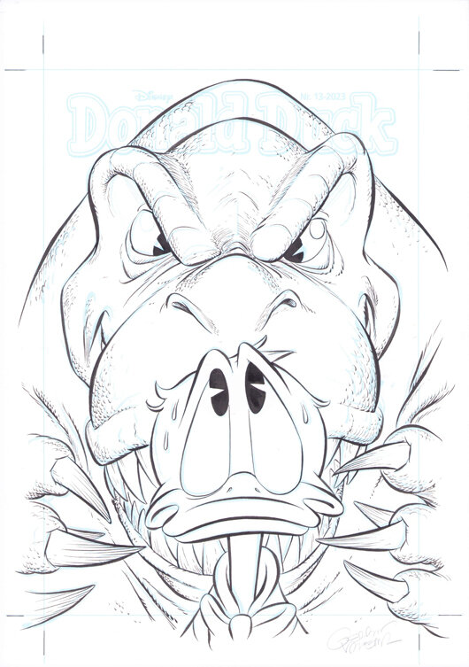 Gerben Valkema | 2025 | Cover Donald Duck Weekblad 25 - Couverture originale