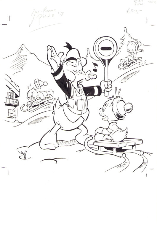 Jan-Roman Pikula | 2021 | Donald Duck Junior 26 cover - Couverture originale
