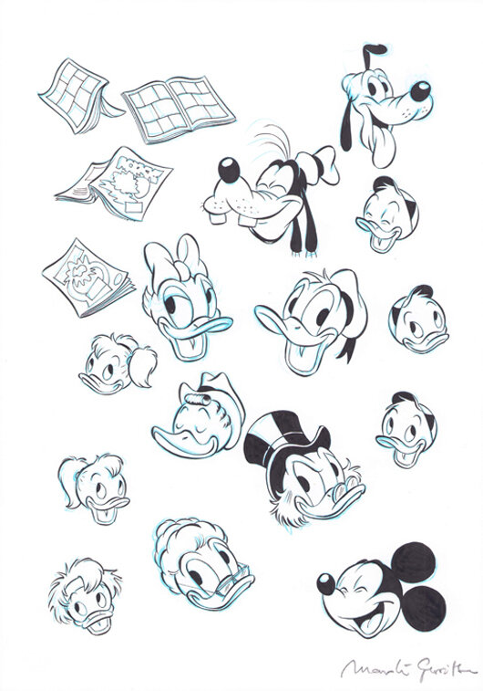 Maarten Gerritsen | Icoontjes Duckworld - Illustration originale