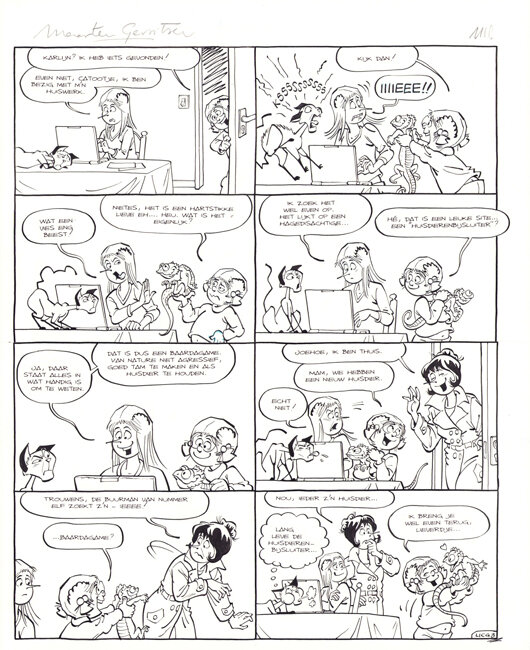 Maarten Gerritsen, Michiel van de Vijver, Maarten Gerritsen & Michiel van de Vijver | Jans, Jans en de kinderen - Planche originale