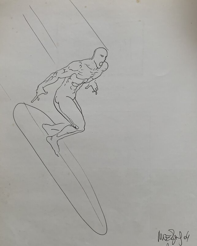 Surfer by Moebius - Sketch