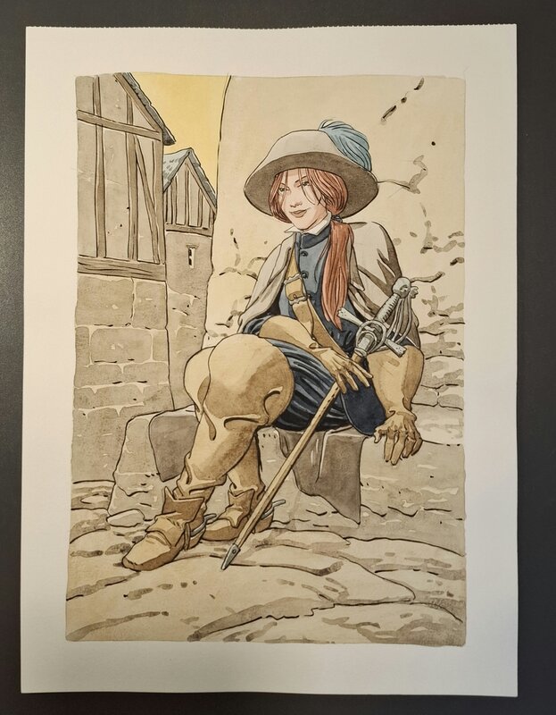 For sale - 7 vie de l'épervier by Milan Jovanovic - Original Illustration