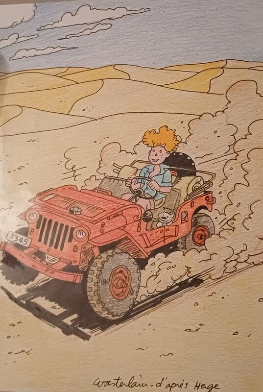 Jeannette Pointu par Marc Wasterlain - Illustration originale