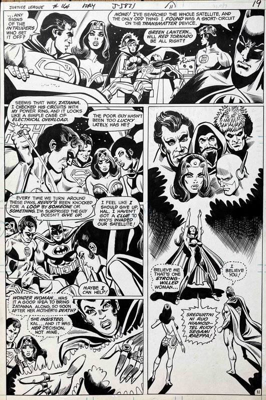 En vente - Dick Dillin, Frank McLaughlin, Gerry Conway, Justice League of America #166 p11 - Planche originale