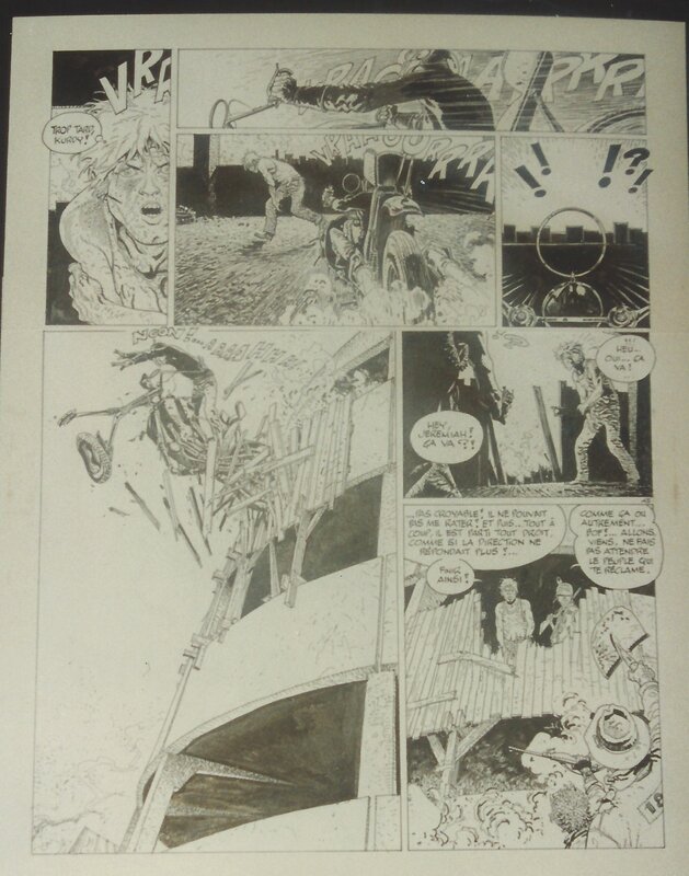 Hermann, Les héritiers sauvages. - Planche originale