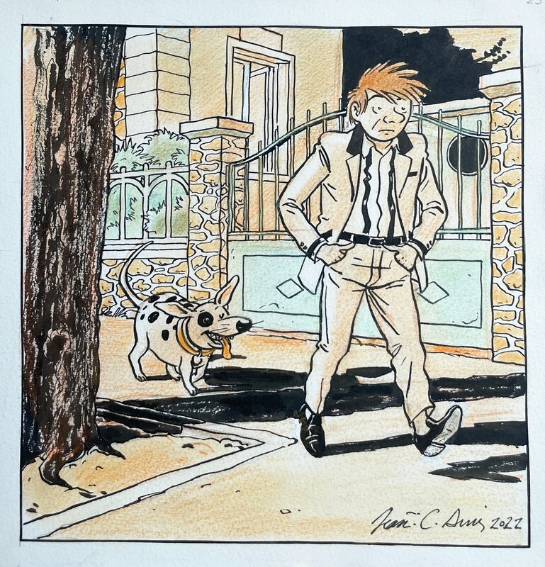 Jean-C. Denis 2022 : Un nouvel ami - Original Illustration