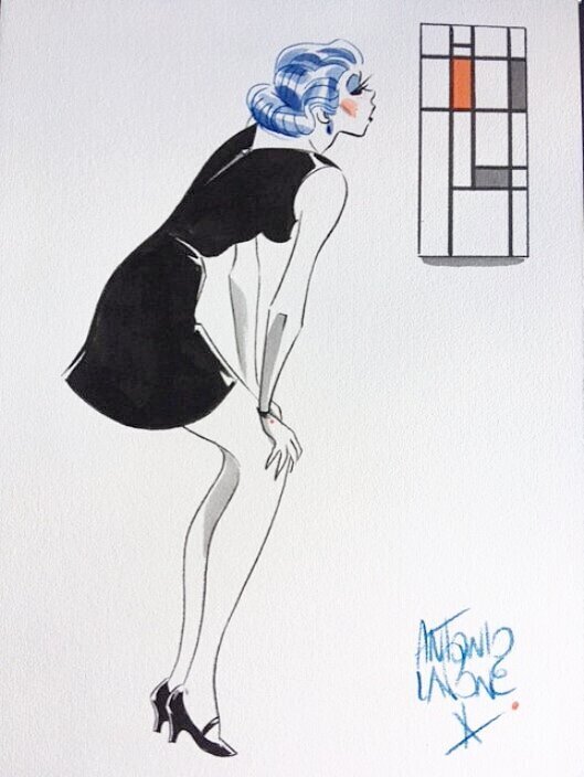 Modern art by Antonio Lapone - Original Illustration
