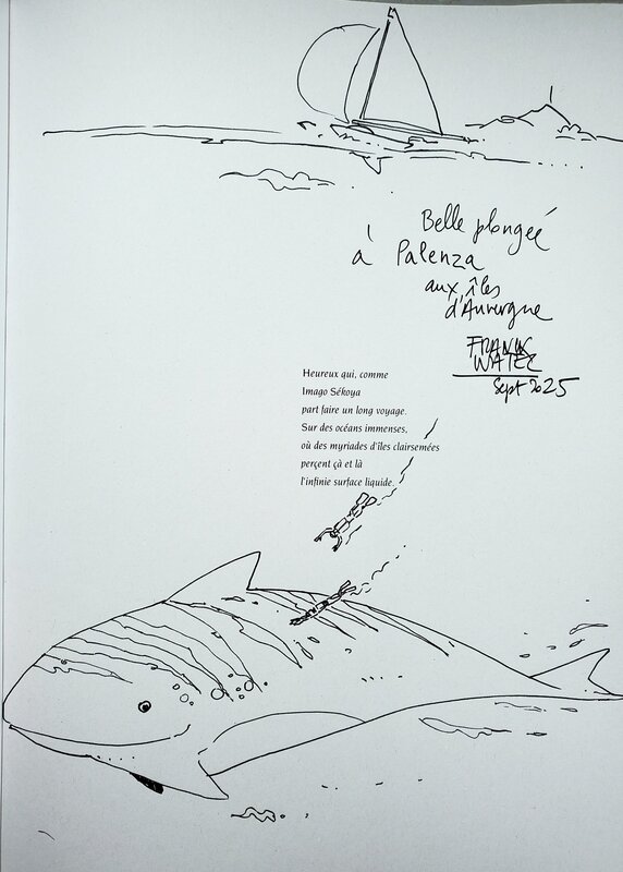 Franck Watel, LES ÎLES D'AUVERGNE    MANUSCRITS 1 - Dédicace