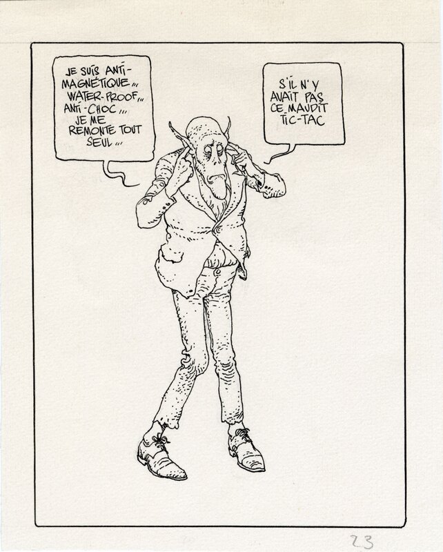 En vente - Contes DE TERREUR par Moebius - Illustration originale