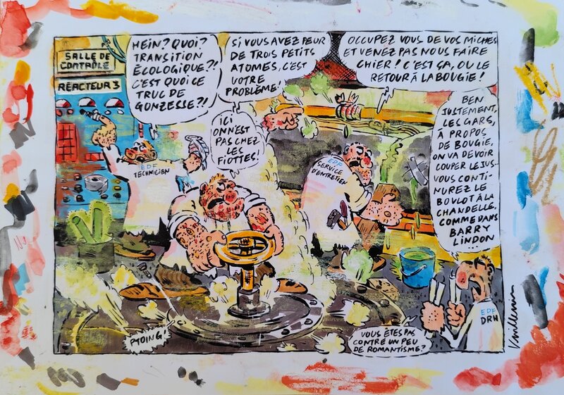 Philippe Vuillemin, EDF et la transition écologique - Original Illustration