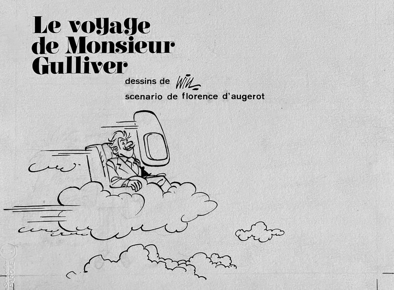 En vente - Will, 1985 - le Voyage de Mr Gulliver : Couverture + Page de titre - Couverture originale