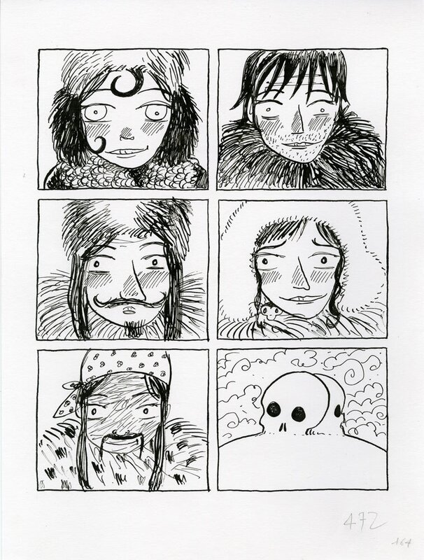 En vente - Fred Bernard, La patience du Tigre – planche 472 - Planche originale