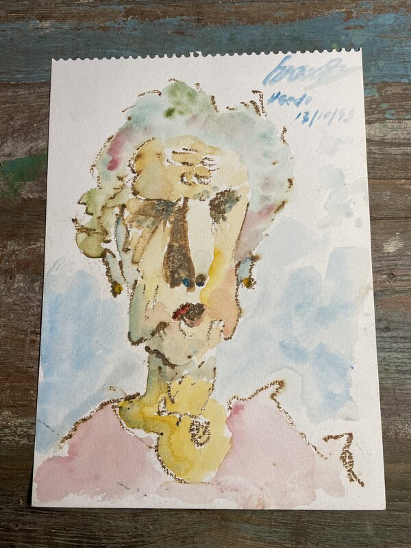 En vente - Woman portrait par Alberto Breccia - Illustration originale