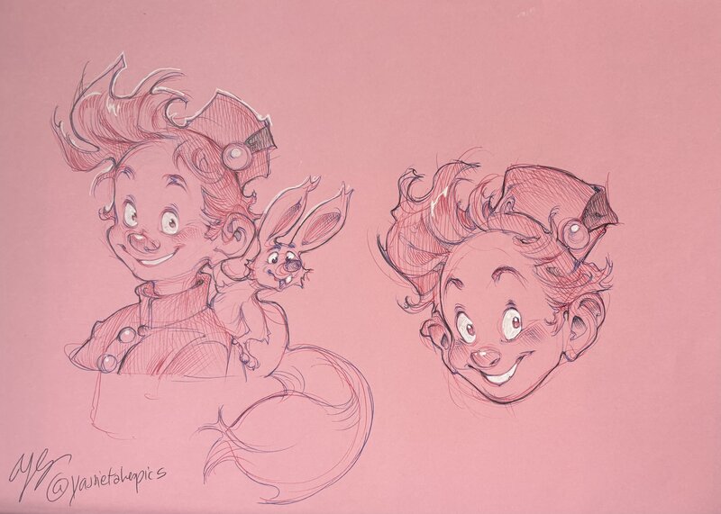 Spirou par Yasmine Stalpaert - Illustration originale