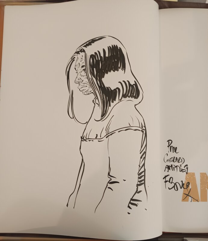 François Boucq, Bouncer and back (Panchita) - Sketch François Boucq, Bouncer and back (Panchita) - Sketch