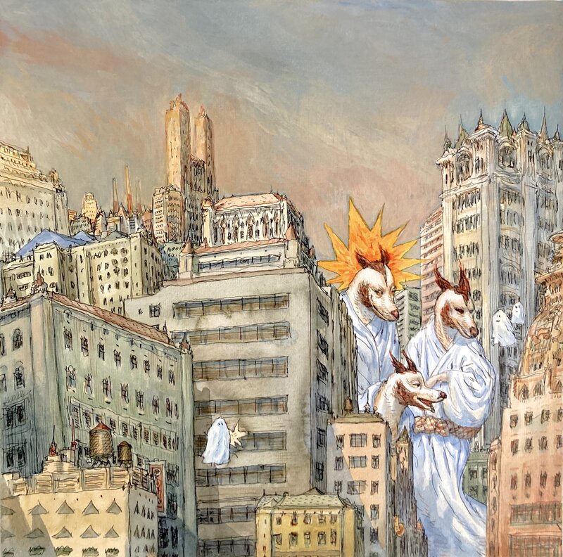 Nicolas De Crécy, KITSUNE, PROMENADE DU DIMANCHE - Illustration originale