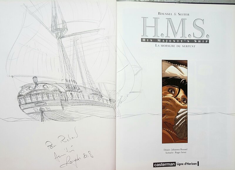 Johannes Roussel, H.M.S.  HIS MAJESTY'S SHIP     T3 LA MORSURE DU SERPENT - Sketch